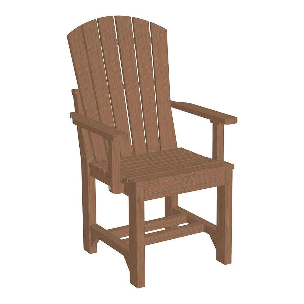This is the Antique Mahogany colored Adirondack Arm Chair on a white background.