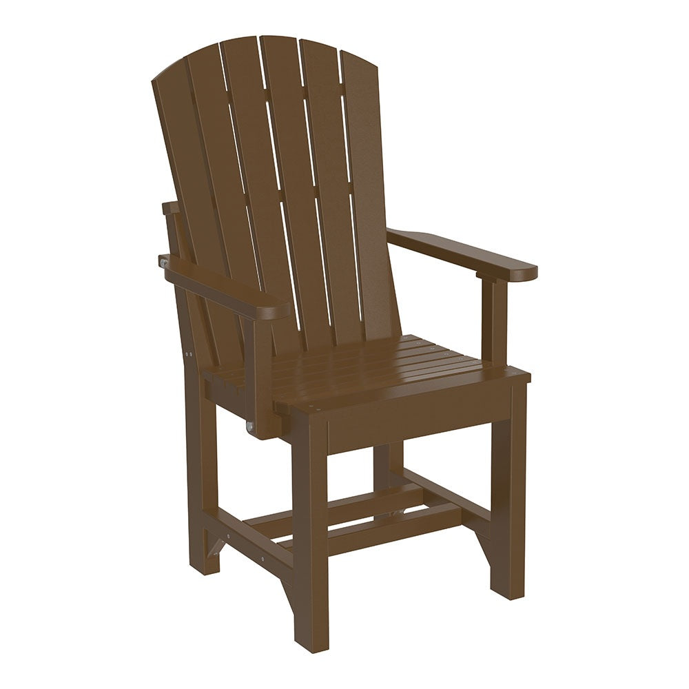 This is the Chestnut Brown colored Adirondack Arm Chair on a white background.
