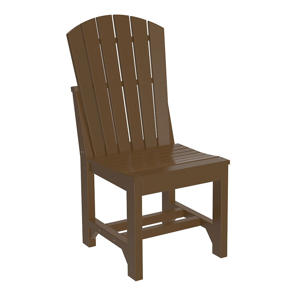 This is the Chestnut Brown colored Adirondack Side Chair on a white background.