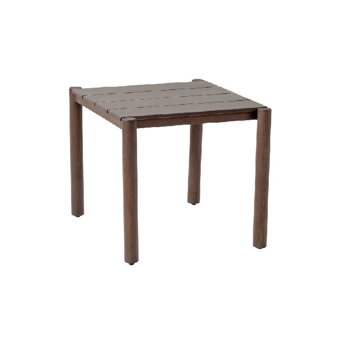 This image shows the brown end table on a white background.