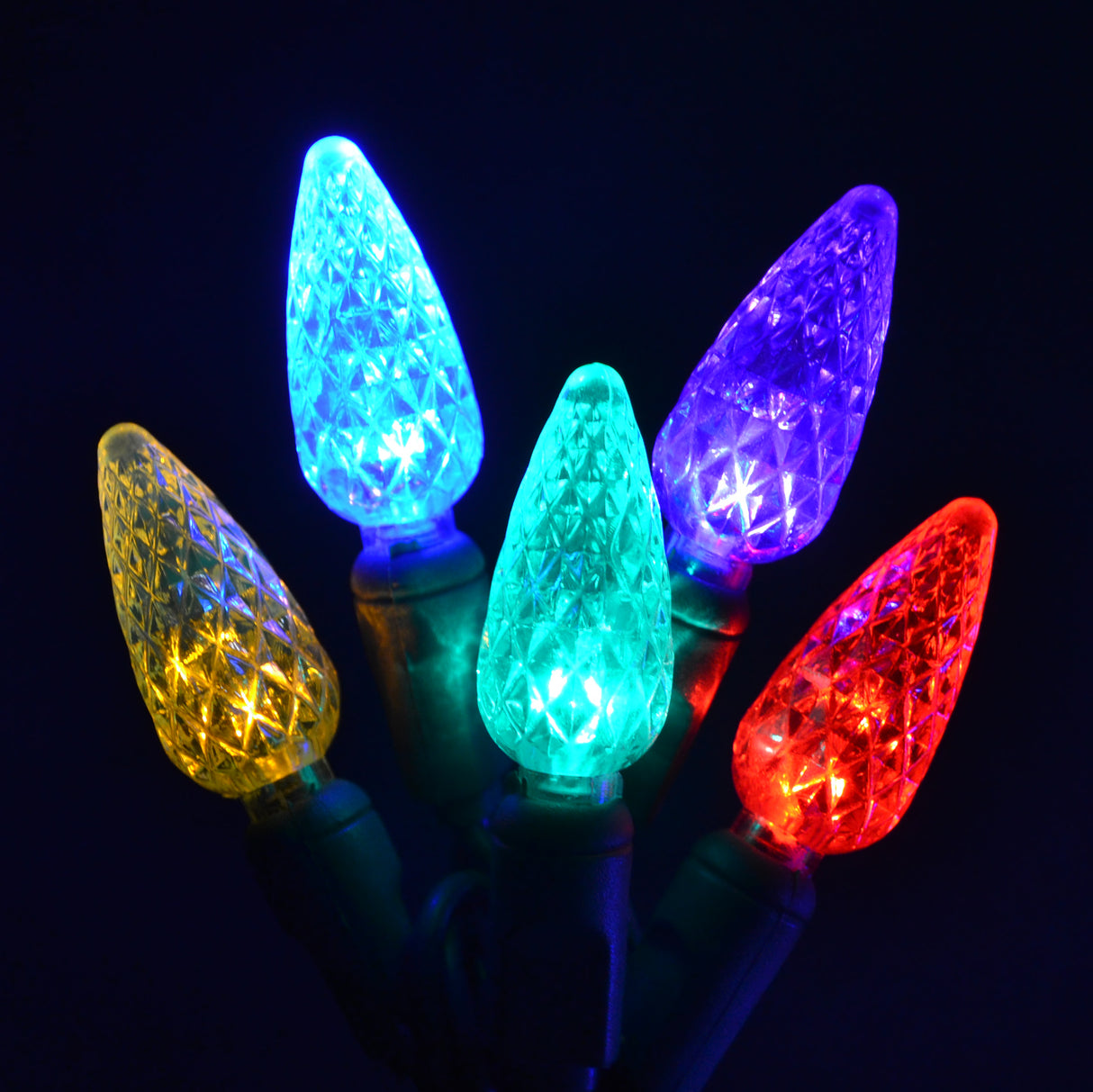 Set of 50 Battery-Operated Extended Life C6 Lights