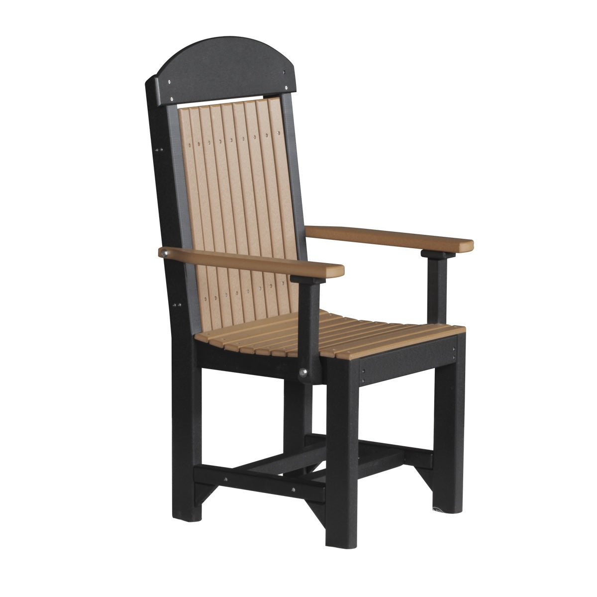 This is the Cedar and Black colored Classic Arm Chair on a white background.
