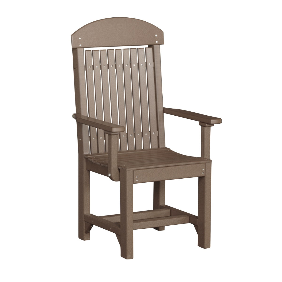 This is the Chestnut Brown colored Classic Arm Chair on a white background.