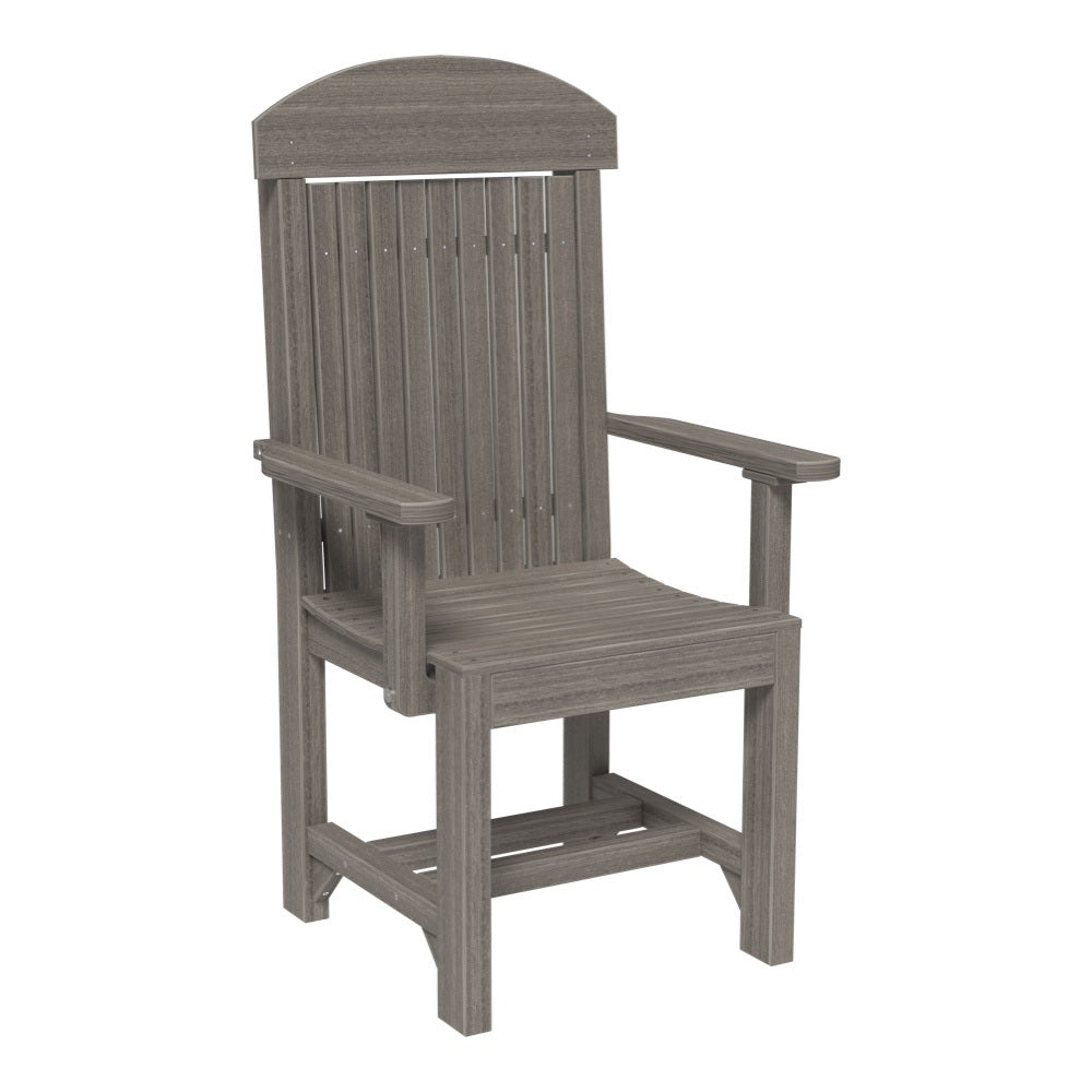 This is the Coastal Gray colored Classic Arm Chair on a white background.