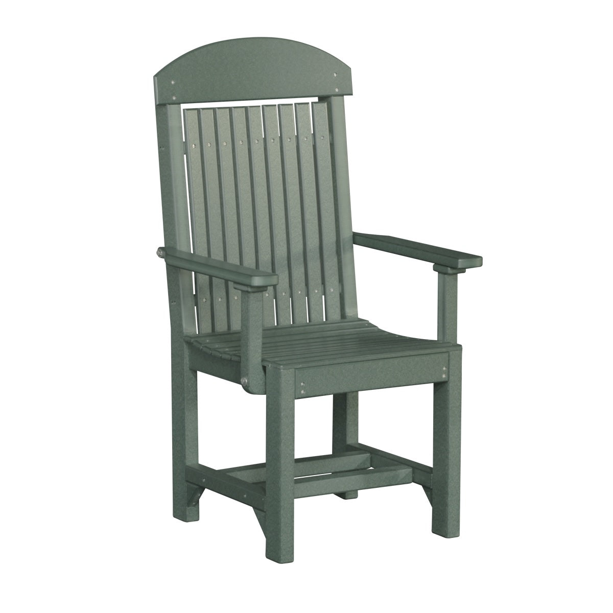 This is the Green colored Classic Arm Chair on a white background.