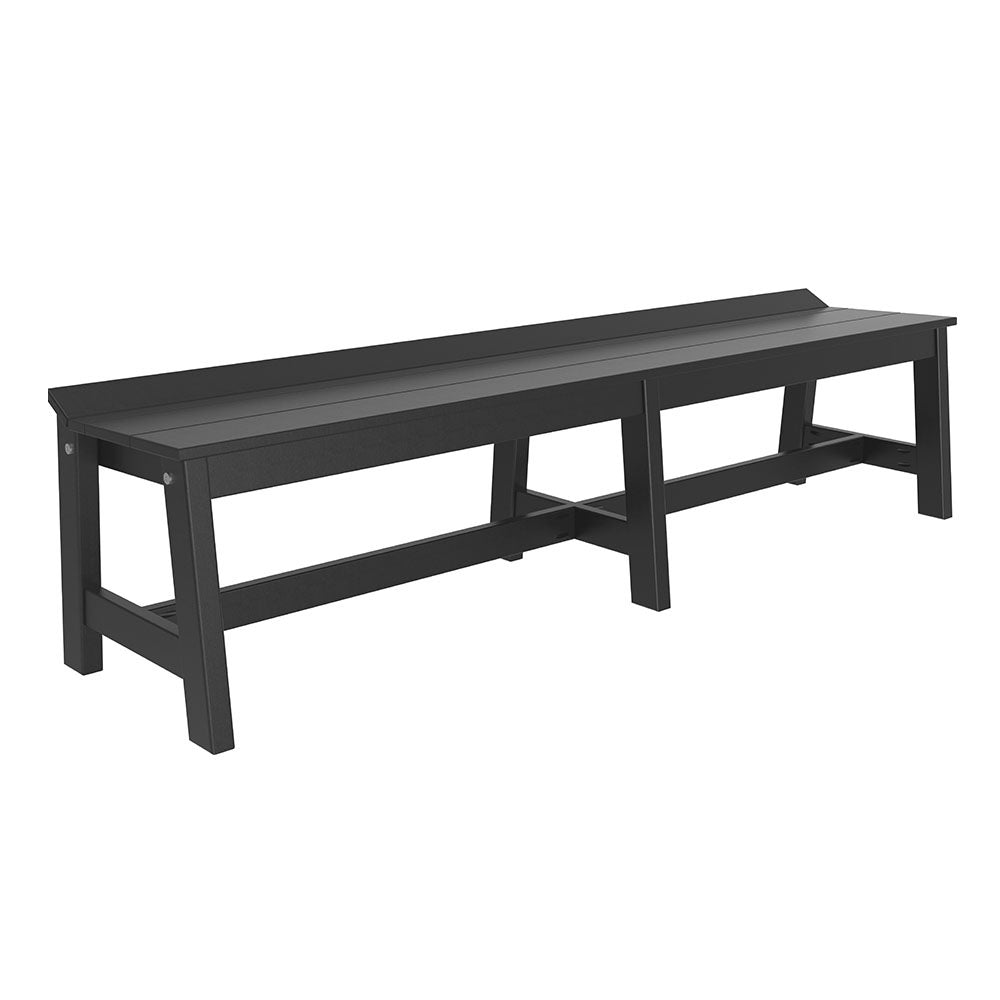 This is the Black colored Cafe Dining Bench on a white background.
