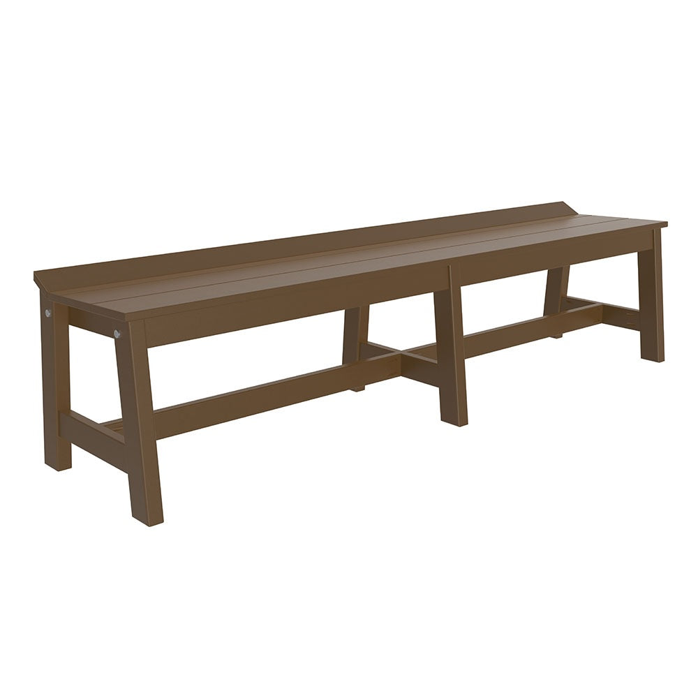 This is the Chestnut Brown colored Cafe Dining Bench on a white background.