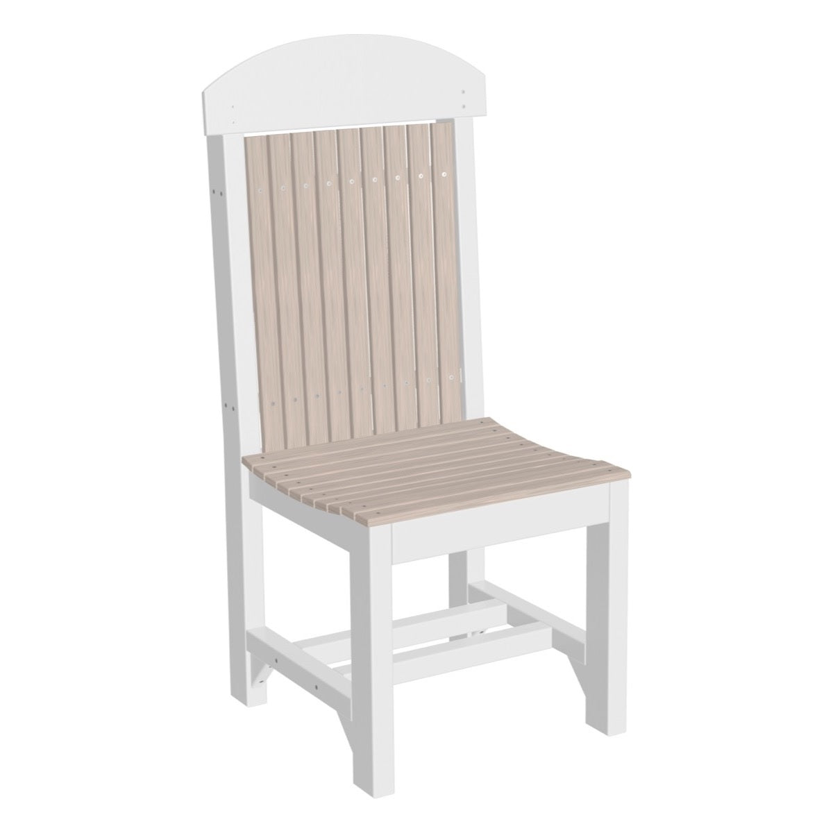 This is the Birch and White colored Classic Side Chair on a white background.