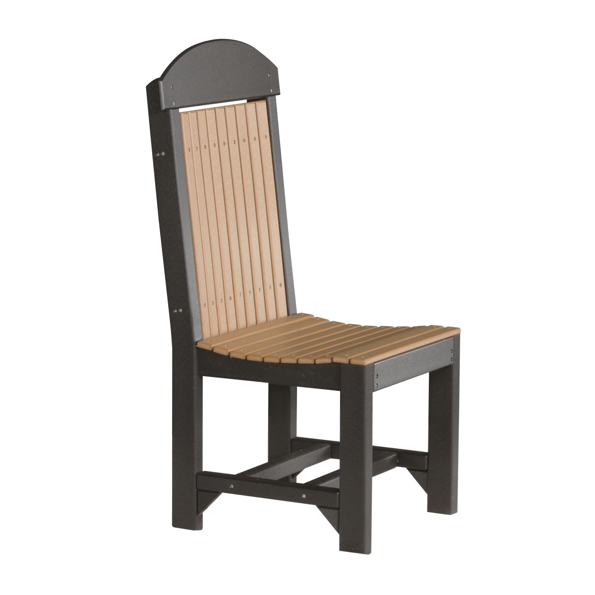 This is the Cedar and Black colored Classic Side Chair on a white background.