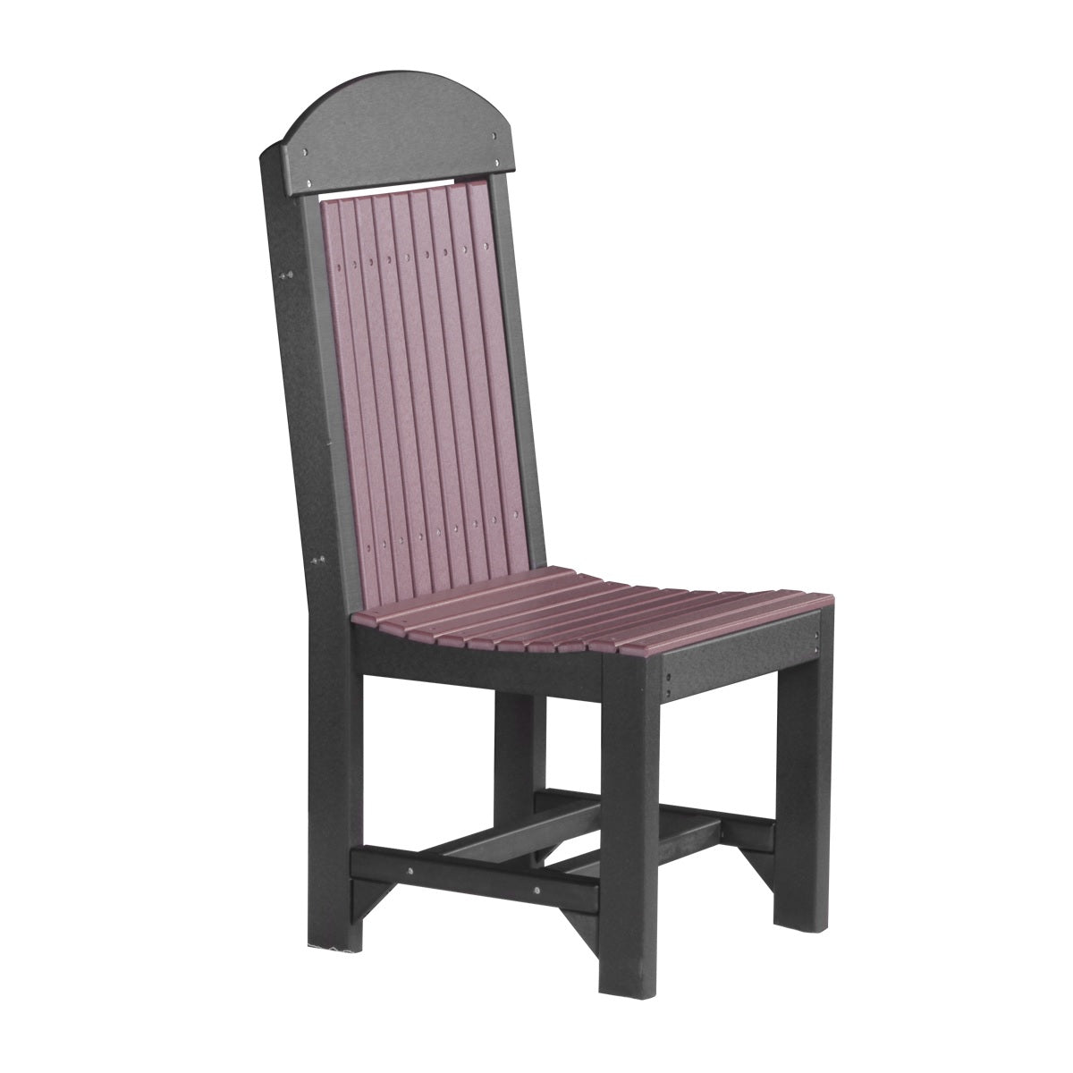 This is the Cherrywood and Black colored Classic Side Chair on a white background.