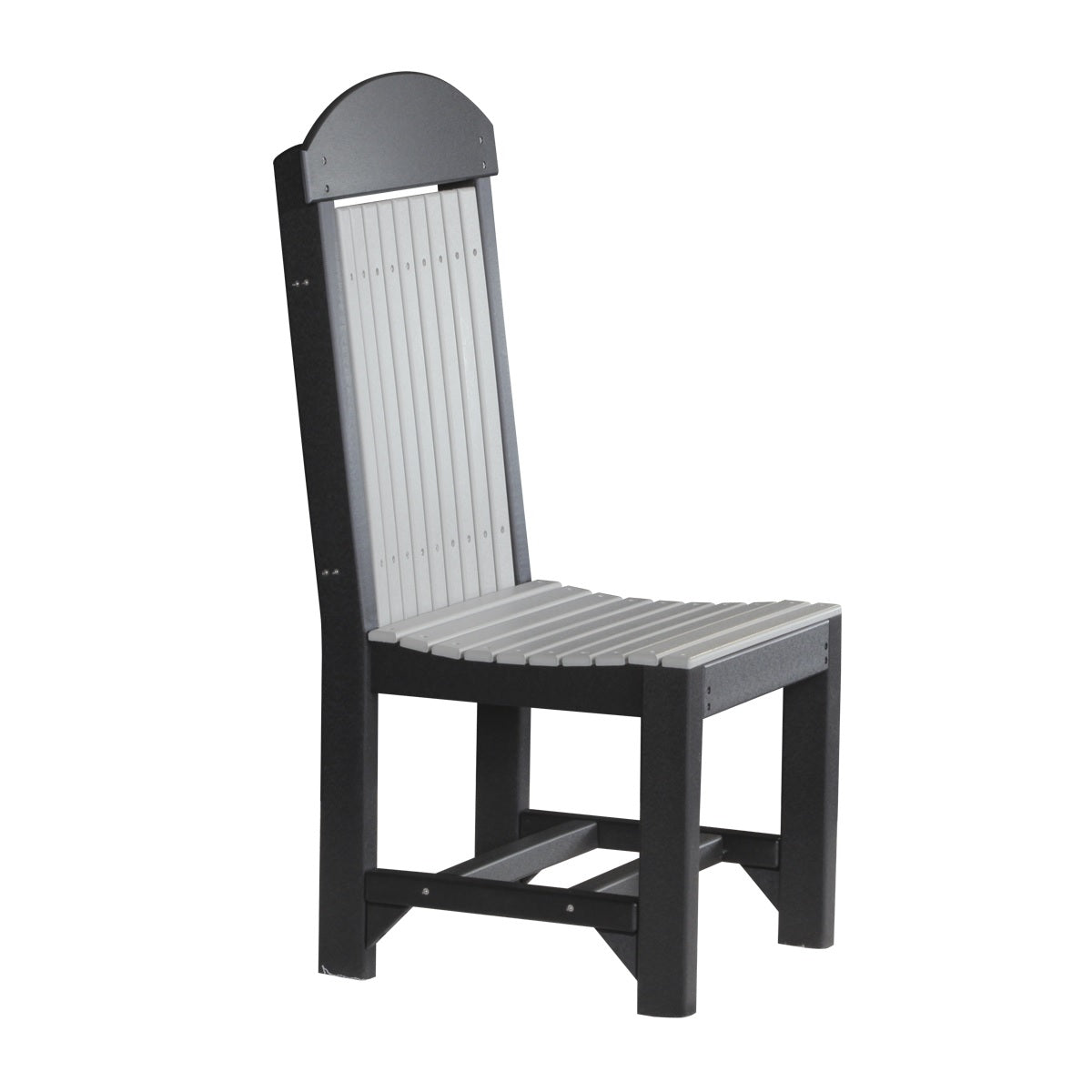 This is the Dove Gray and Black colored Classic Side Chair on a white background.