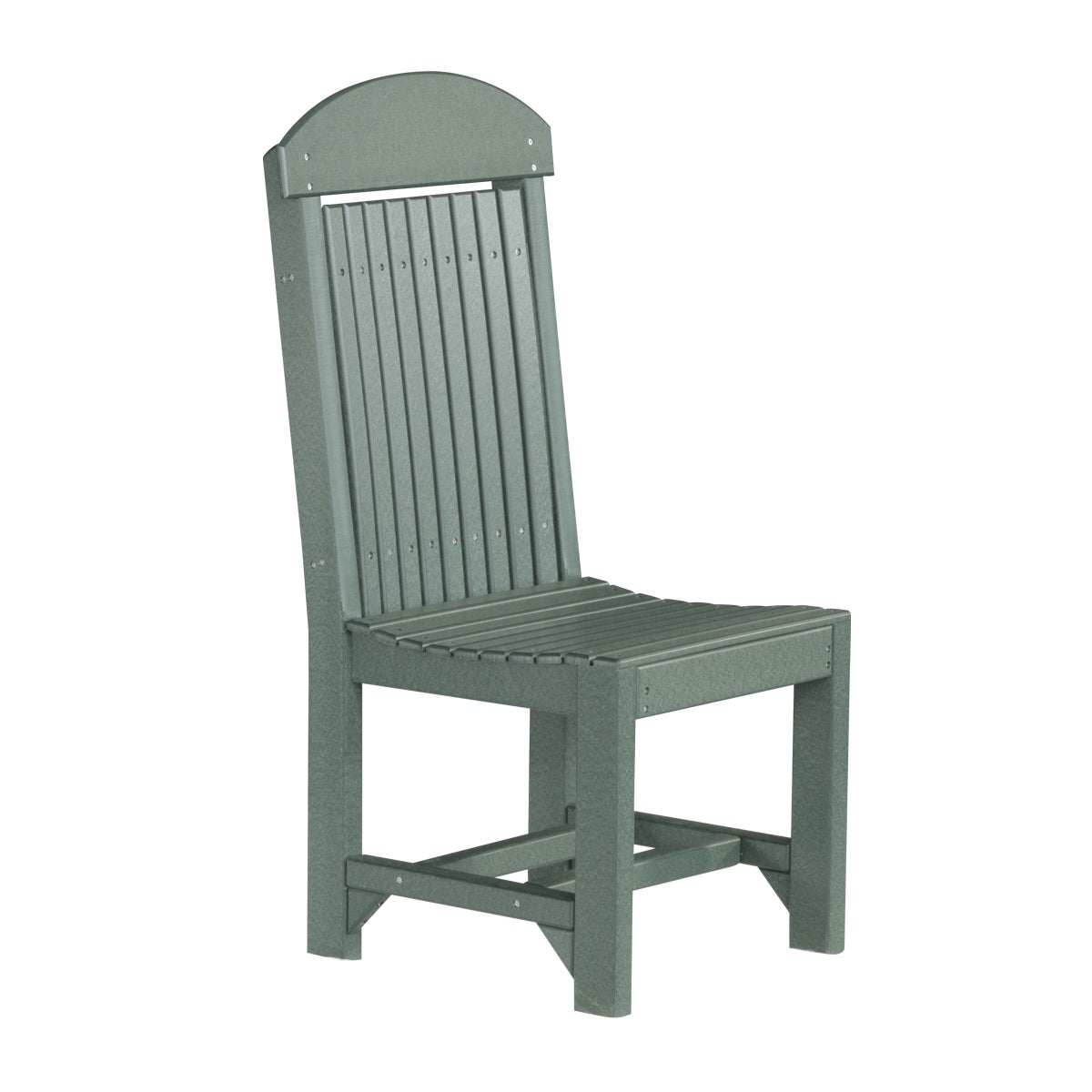This is the Green colored Classic Side Chair on a white background.