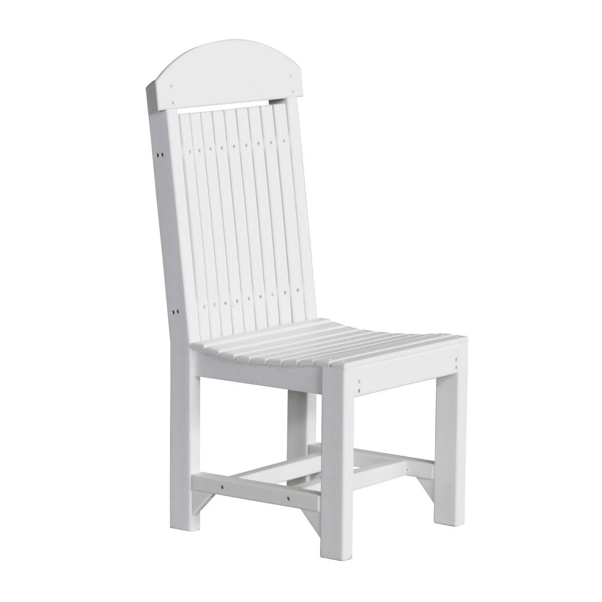 This is the White colored Classic Side Chair on a white background.