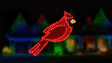 This moving image shows the lights blinking and the eye blinking.
