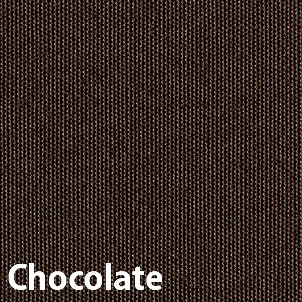 An up close view of the chocolate/brown color of this umbrella.