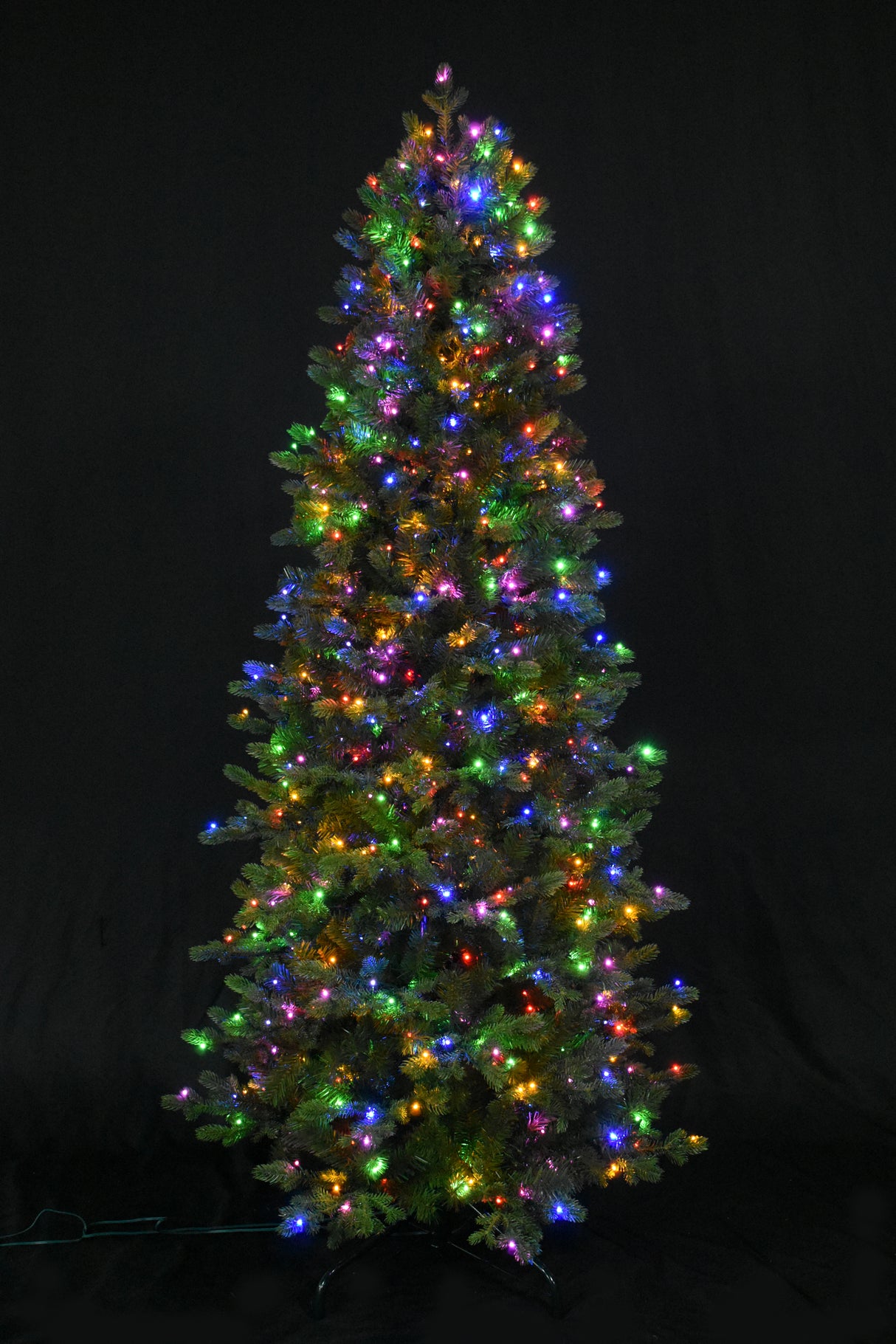 Artificial tree with Color-Changing Starry LED lights.