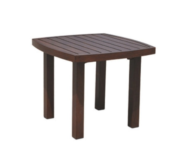 This image shows the brown end table on a white background.