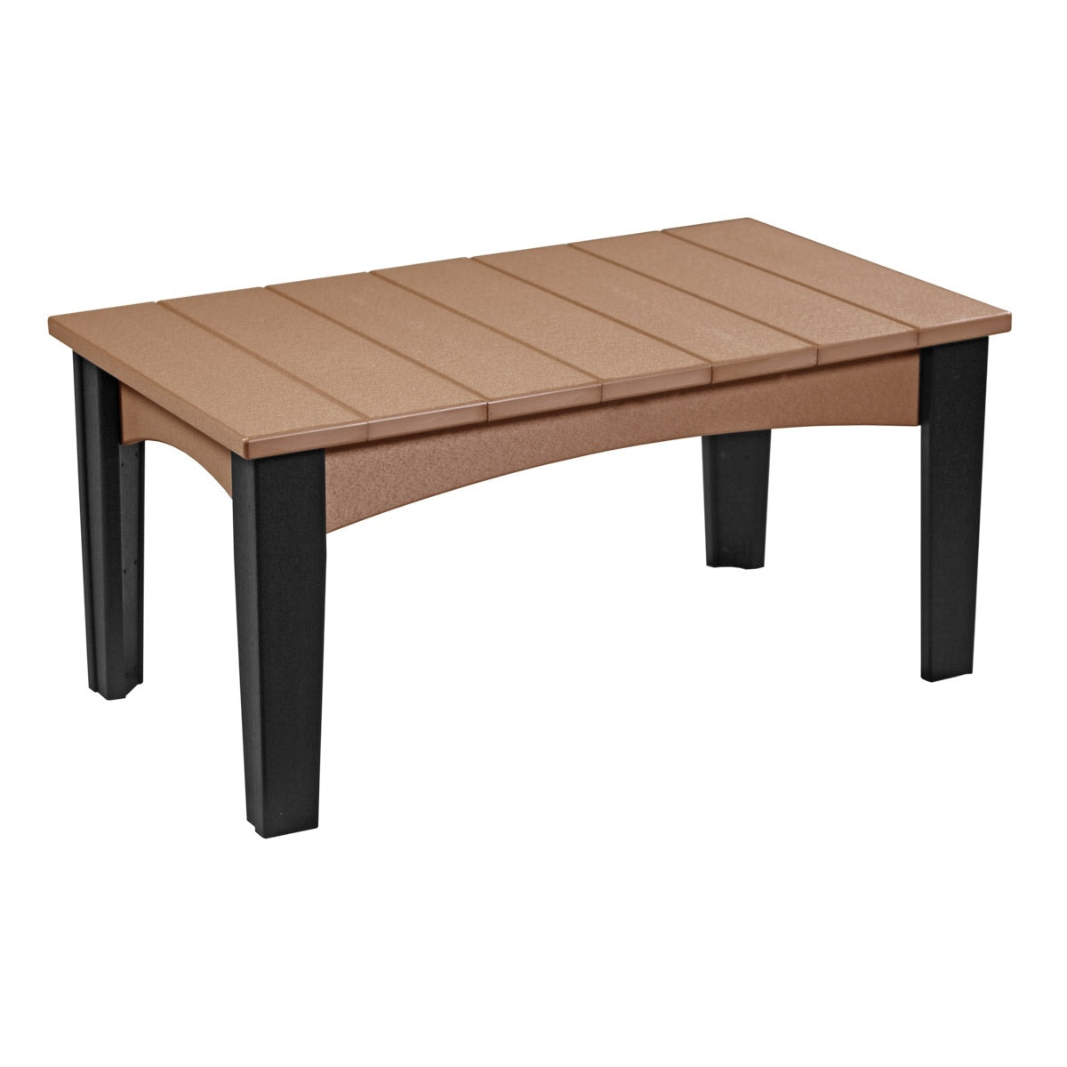 This is the Cedar and Black colored coffee table on a white background.