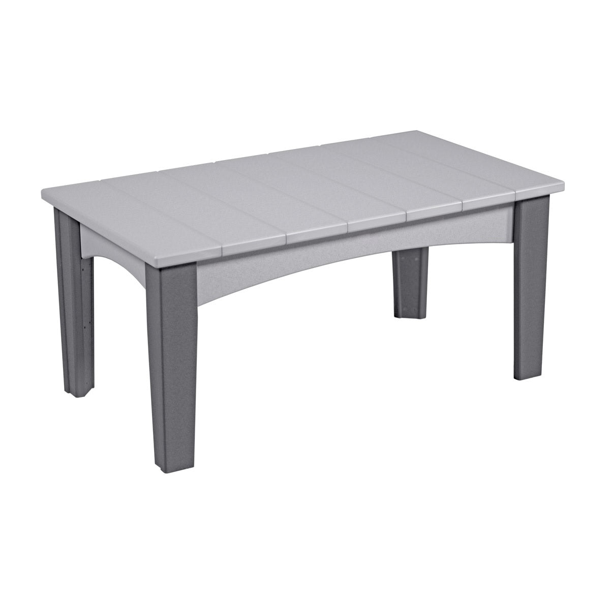 This is the Dove Gray and Slate colored coffee table on a white background.
