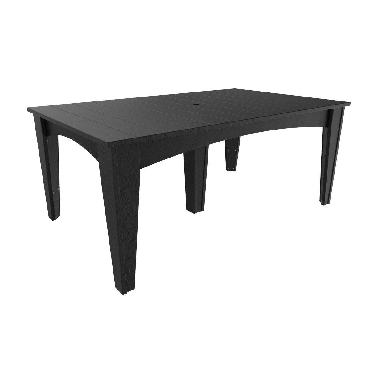 This is the Black colored rectangular dining table on a white background.