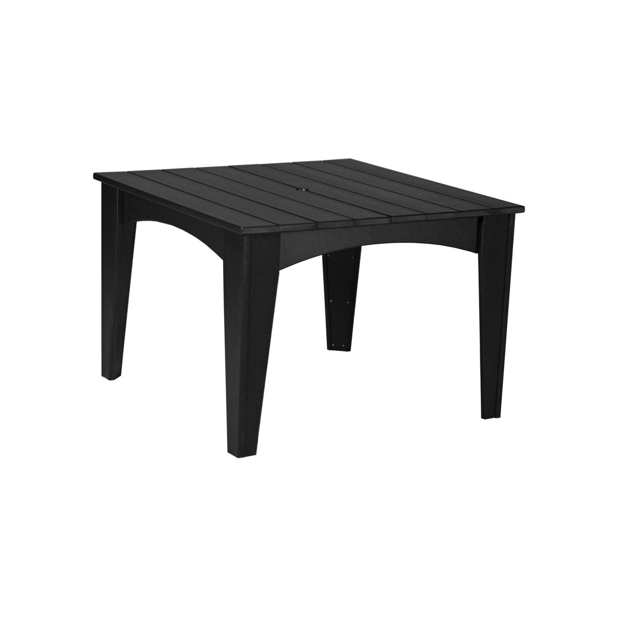 This is the Black colored square dining table on a white background.