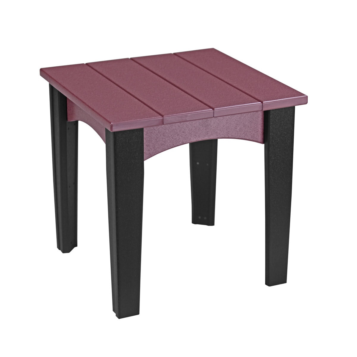 This is the Cherrywood and Black colored end table on a white background.