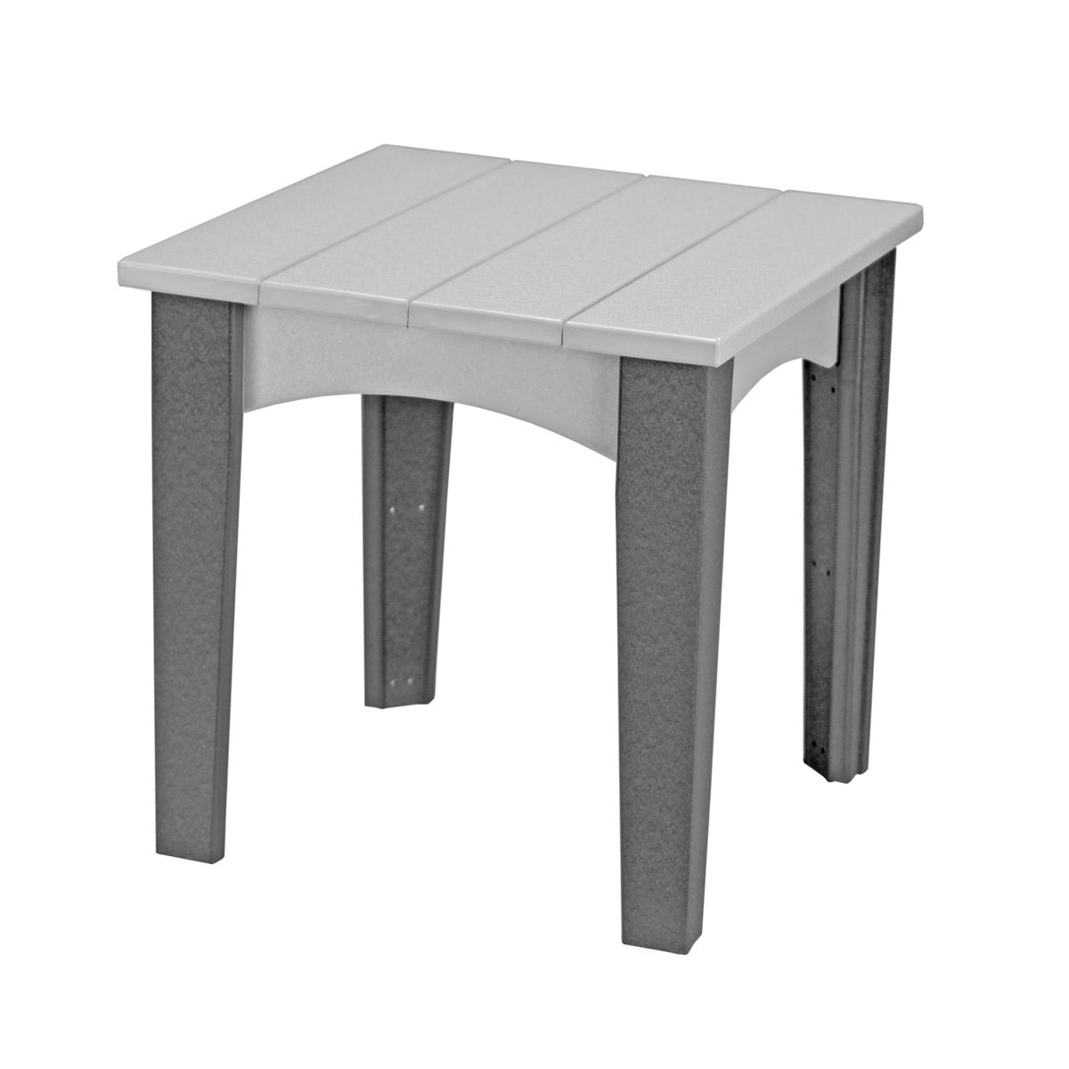 This is the Dove Gray and Slate colored end table on a white background.