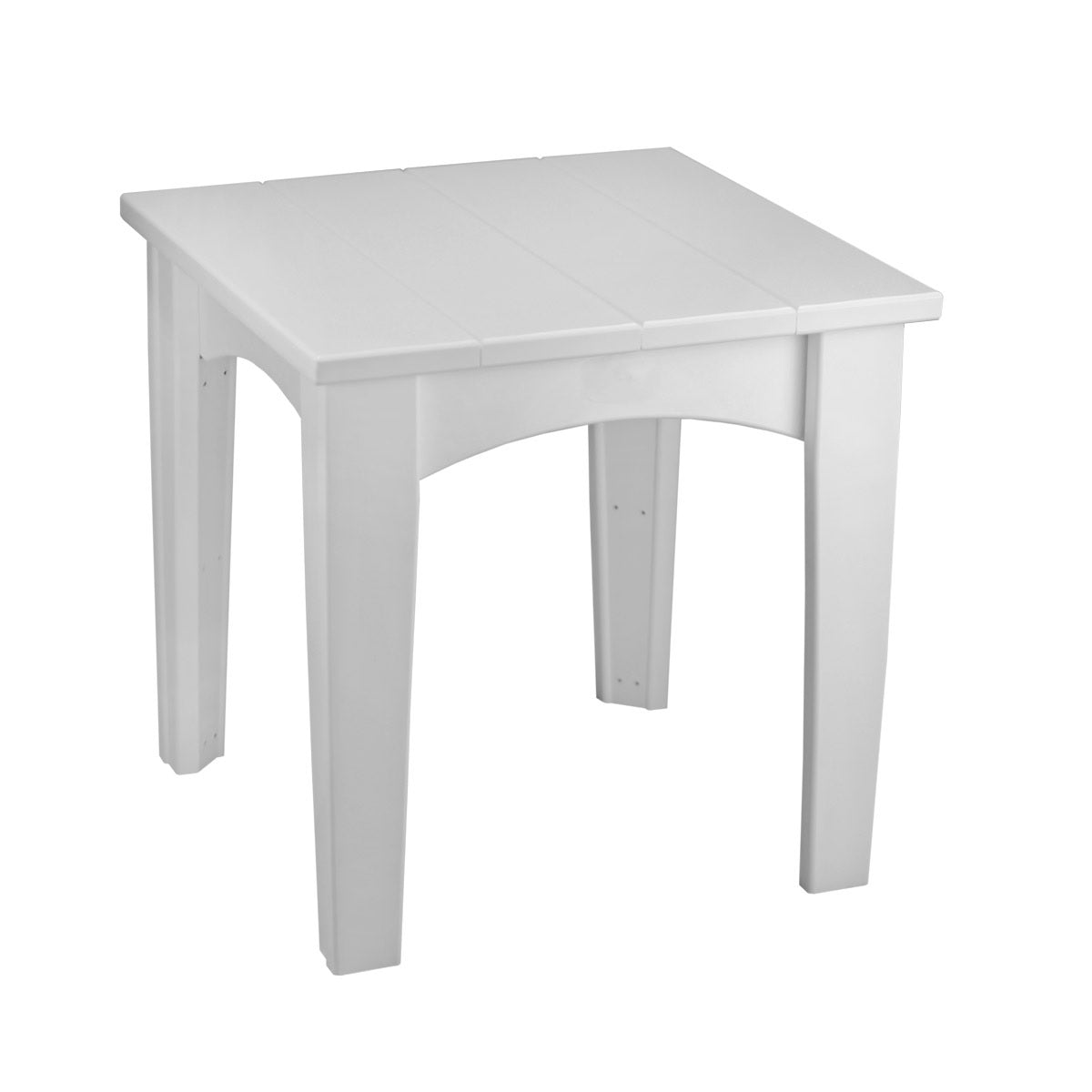 This is the White colored end table on a white background.