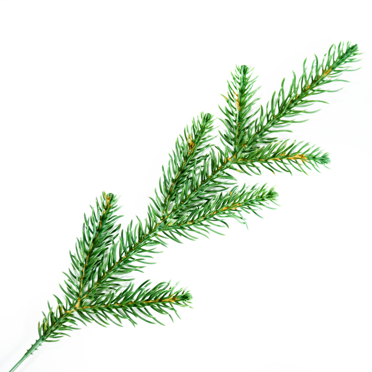 Artificial Christmas tree pre-lit with color-changing LED lights.