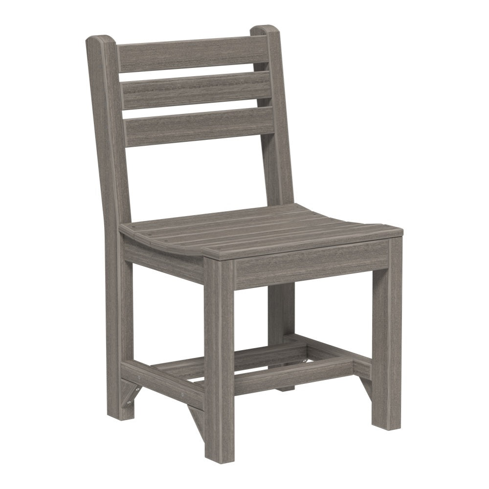 This is the Coastal Gray colored Island Side Chair from a white background.