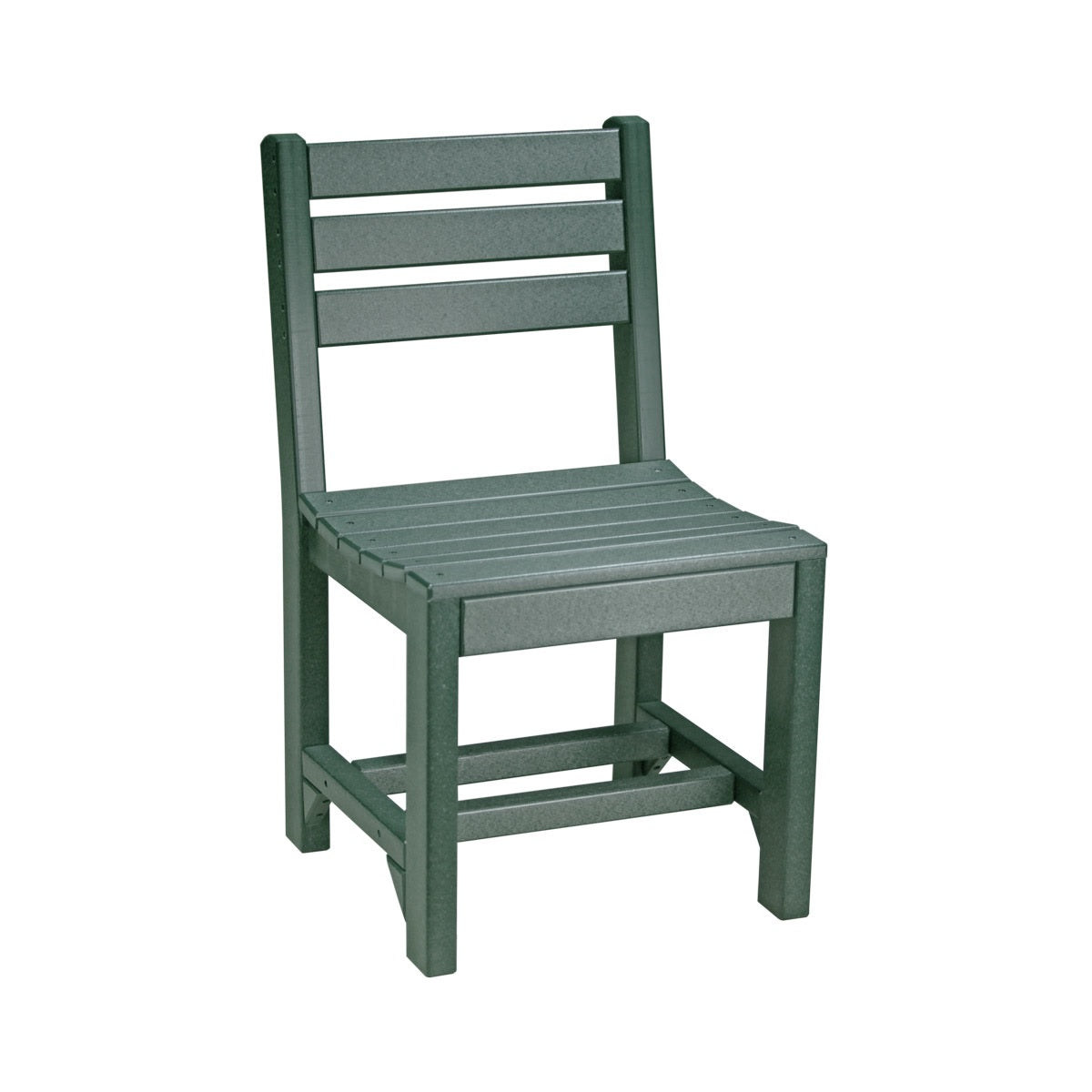 This is the Green colored Island Side Chair from a white background.