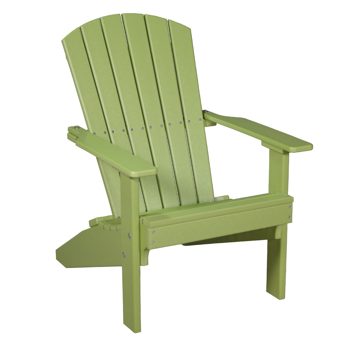 This is the Lime Green colored Lakeside Adirondack Chair on a white background.