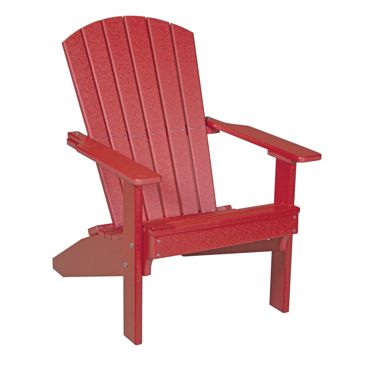 This is the Red colored Lakeside Adirondack Chair on a white background.