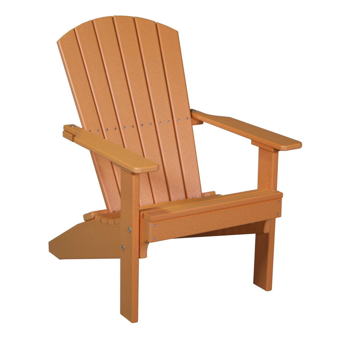This is the Tangerine colored Lakeside Adirondack Chair on a white background.