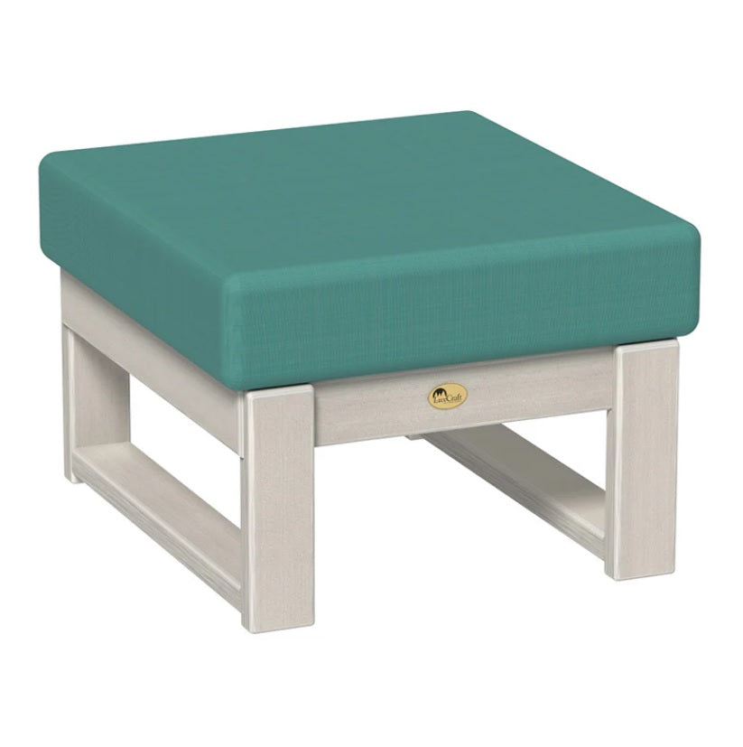 This is the Ottoman with Birch frames and a Cast Breeze colored cushion.