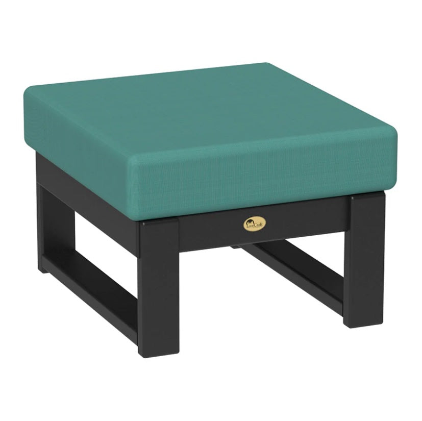 This is the Ottoman with Black frames and a Cast Breeze colored cushion.