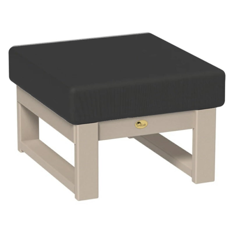 This is the Ottoman with Weatherwood frames and a Spectrum Carbon colored cushion.