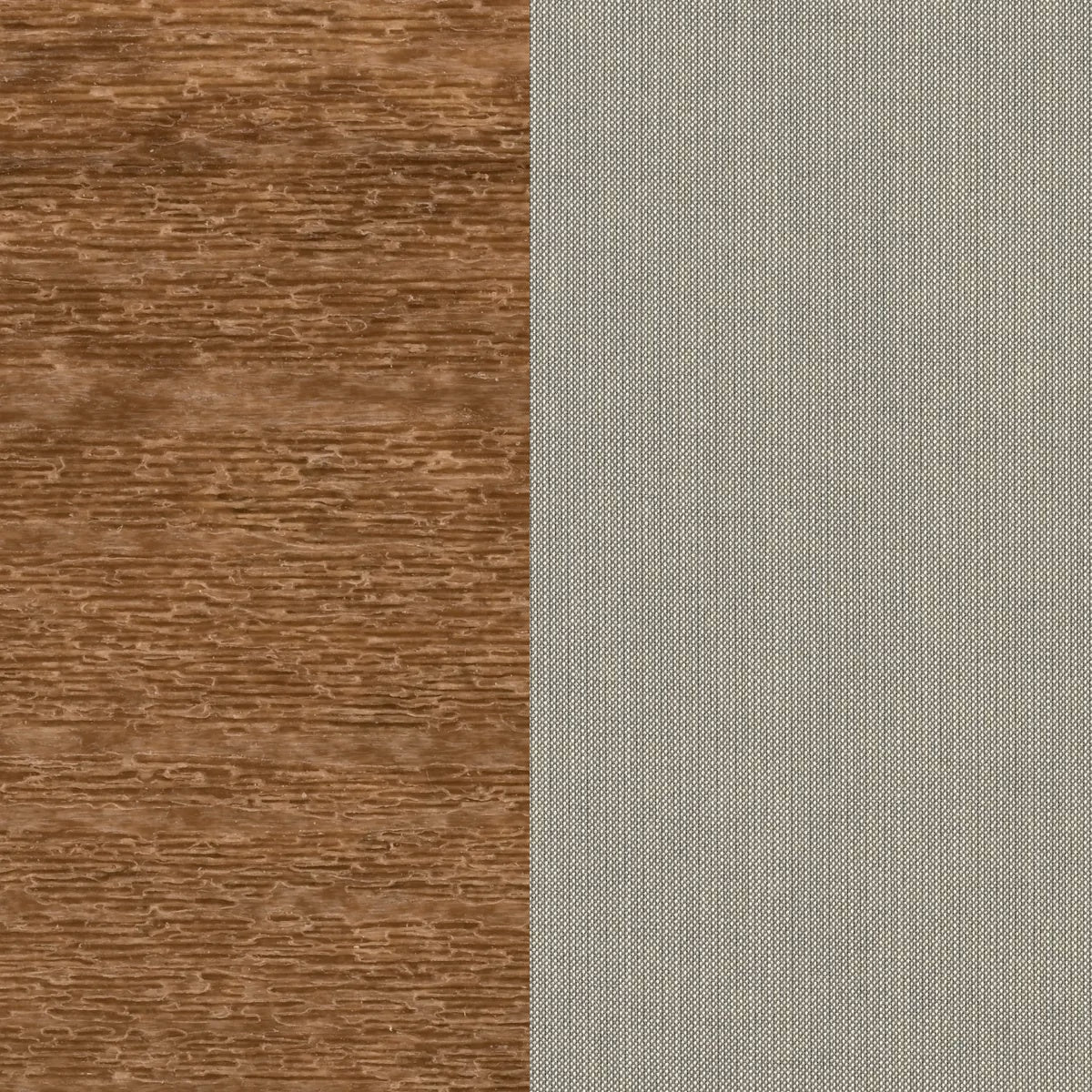 This image shows two color swatches: one for the frame and one for the cushions. The frames are antique mahogany and the cushions are spectrum dove.
