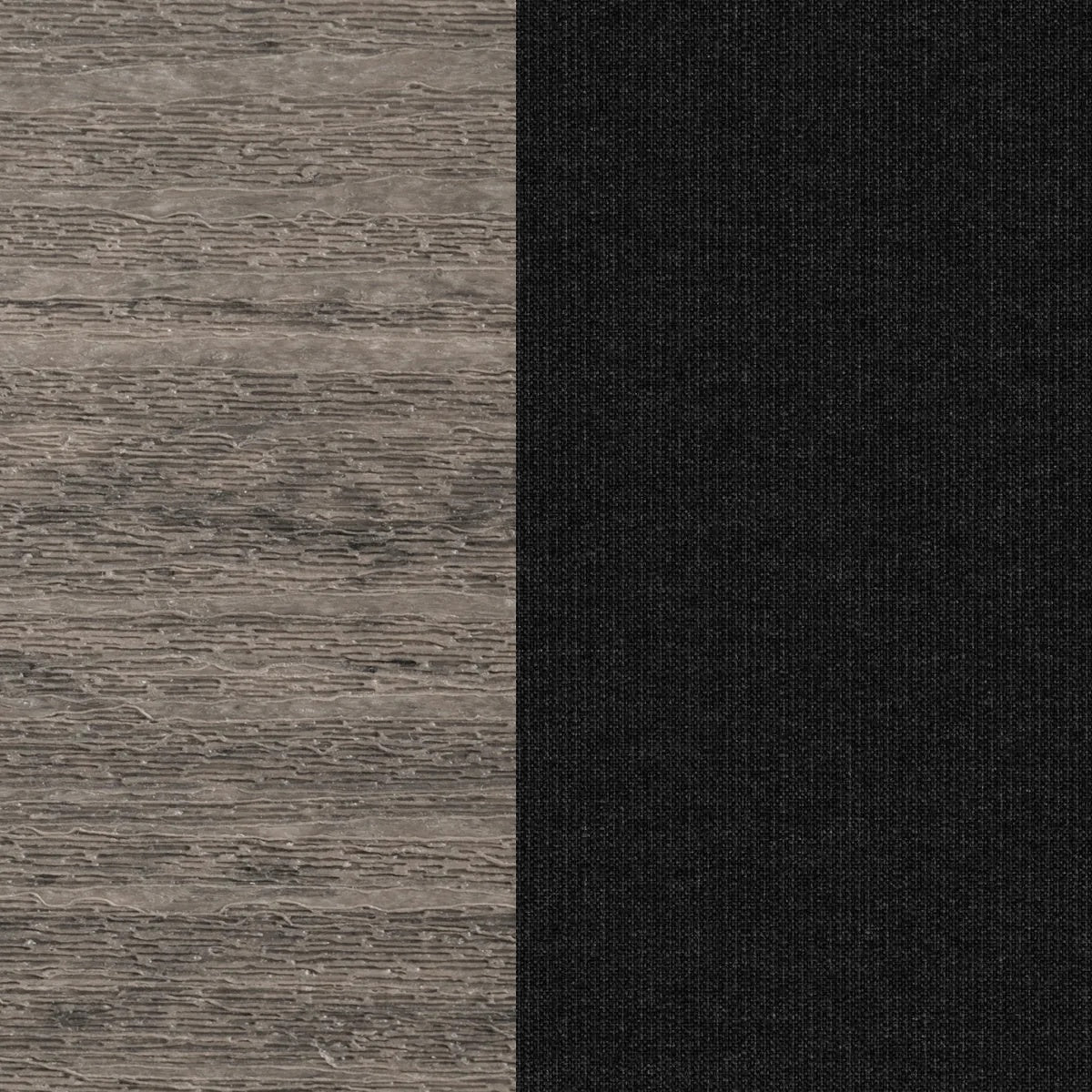 This image shows two color swatches: one for the frame and one for the cushions. The frames are coastal gray and the cushions are spectrum carbon.