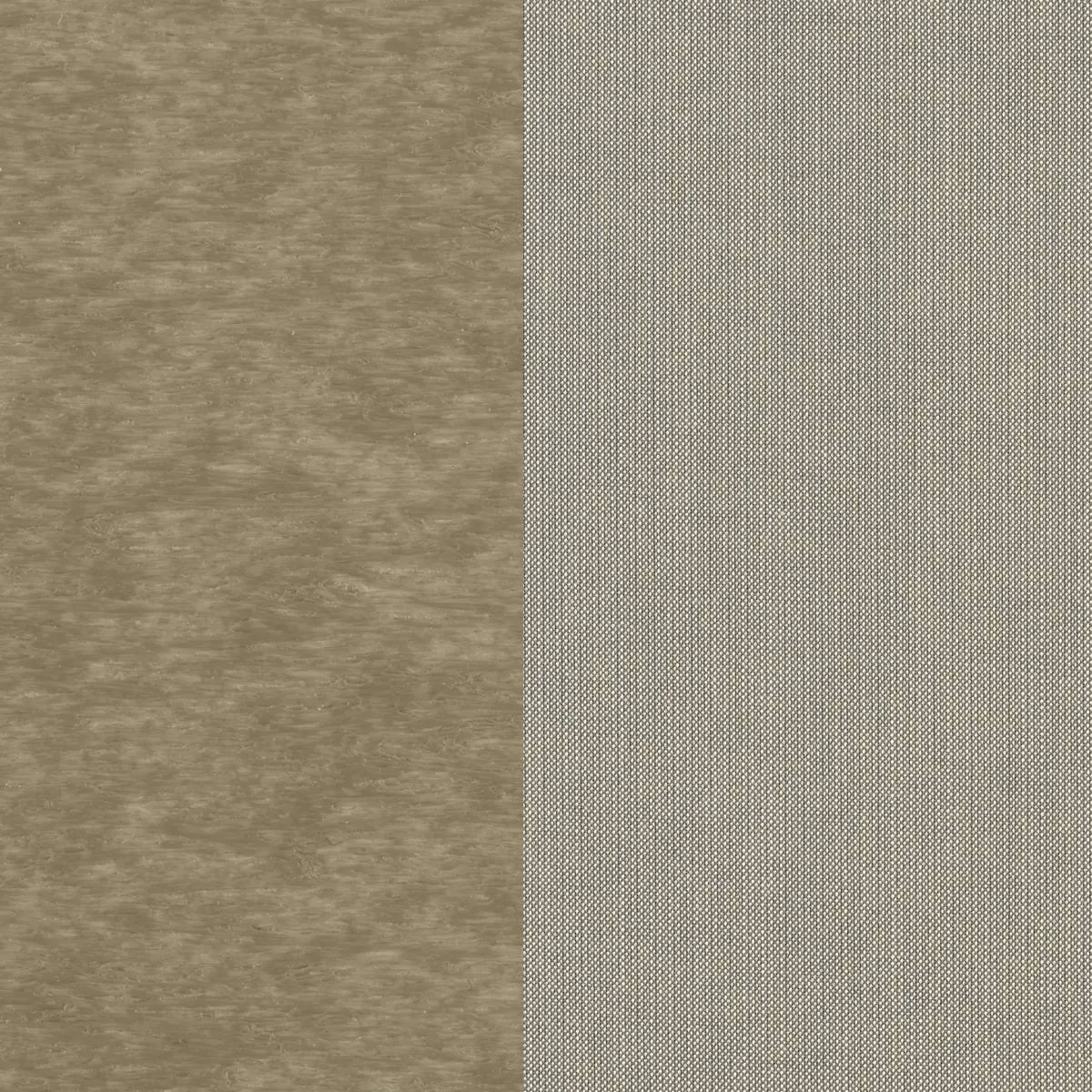 This image shows two color swatches: one for the frame and one for the cushions. The frames are weatherwood and the cushions are spectrum dove.