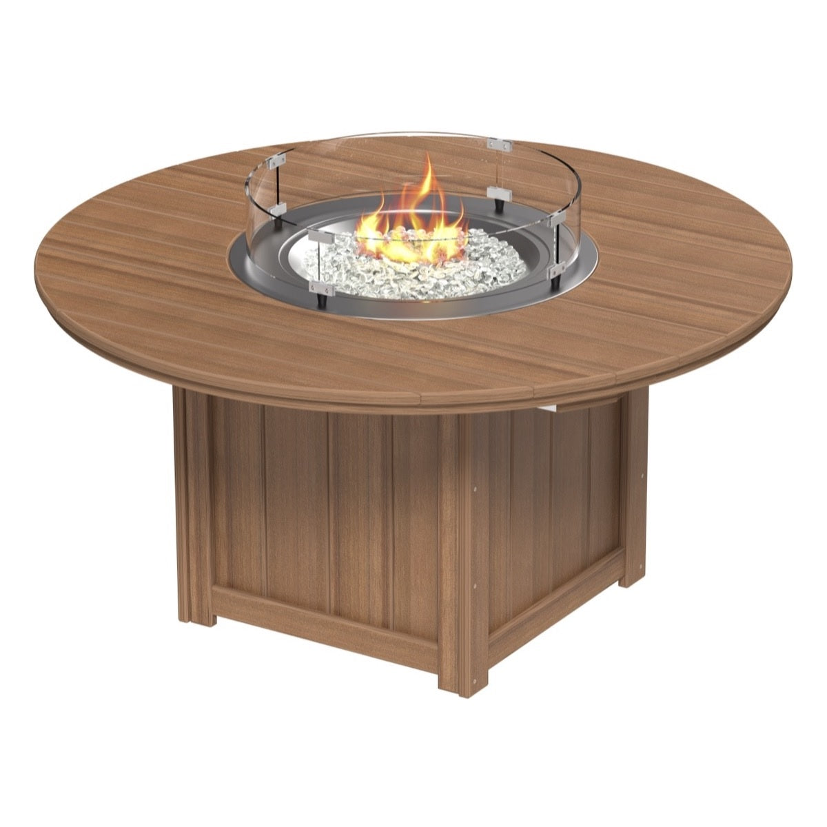 This is the Antique Mahogany colored fire pit table on a white background.