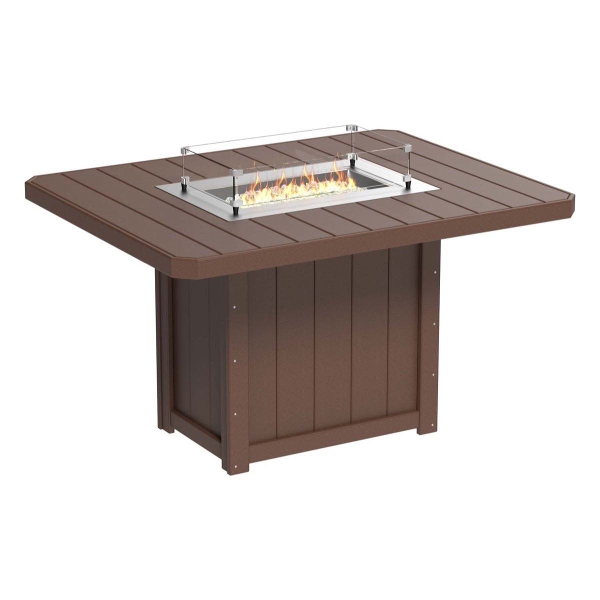 This is the Chestnut Brown colored fire pit table on a white background.
