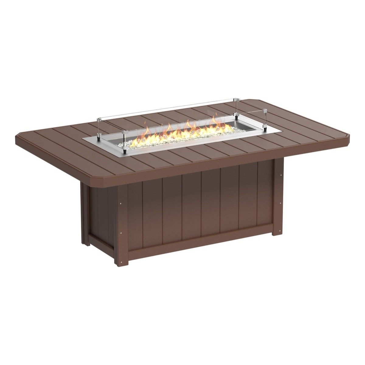 This is the Chestnut Brown colored fire pit table on a white background.