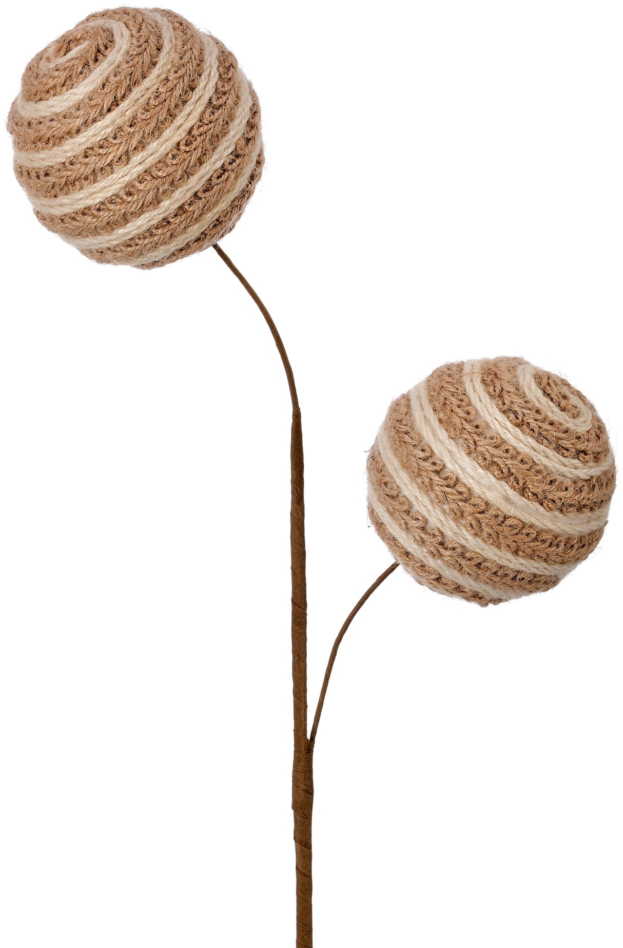 26" Woven Jute Ball Pick Spray