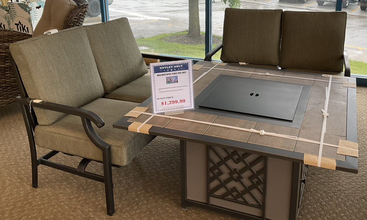 Outlet Melbourne Fire Pit Set
