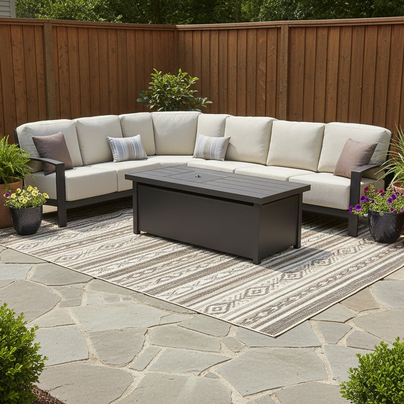 Cushioned Sahara Sectional Patio Sets
