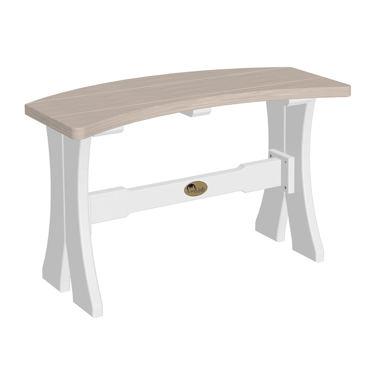 This is the Birch and White colored Table Bench on a white background.