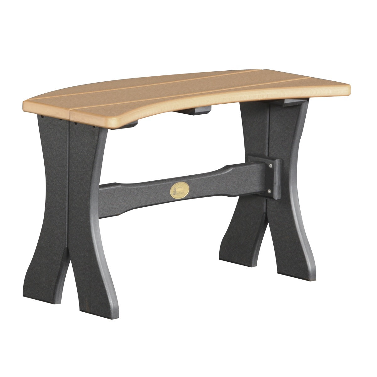 This is the Cedar and Black colored Table Bench on a white background.