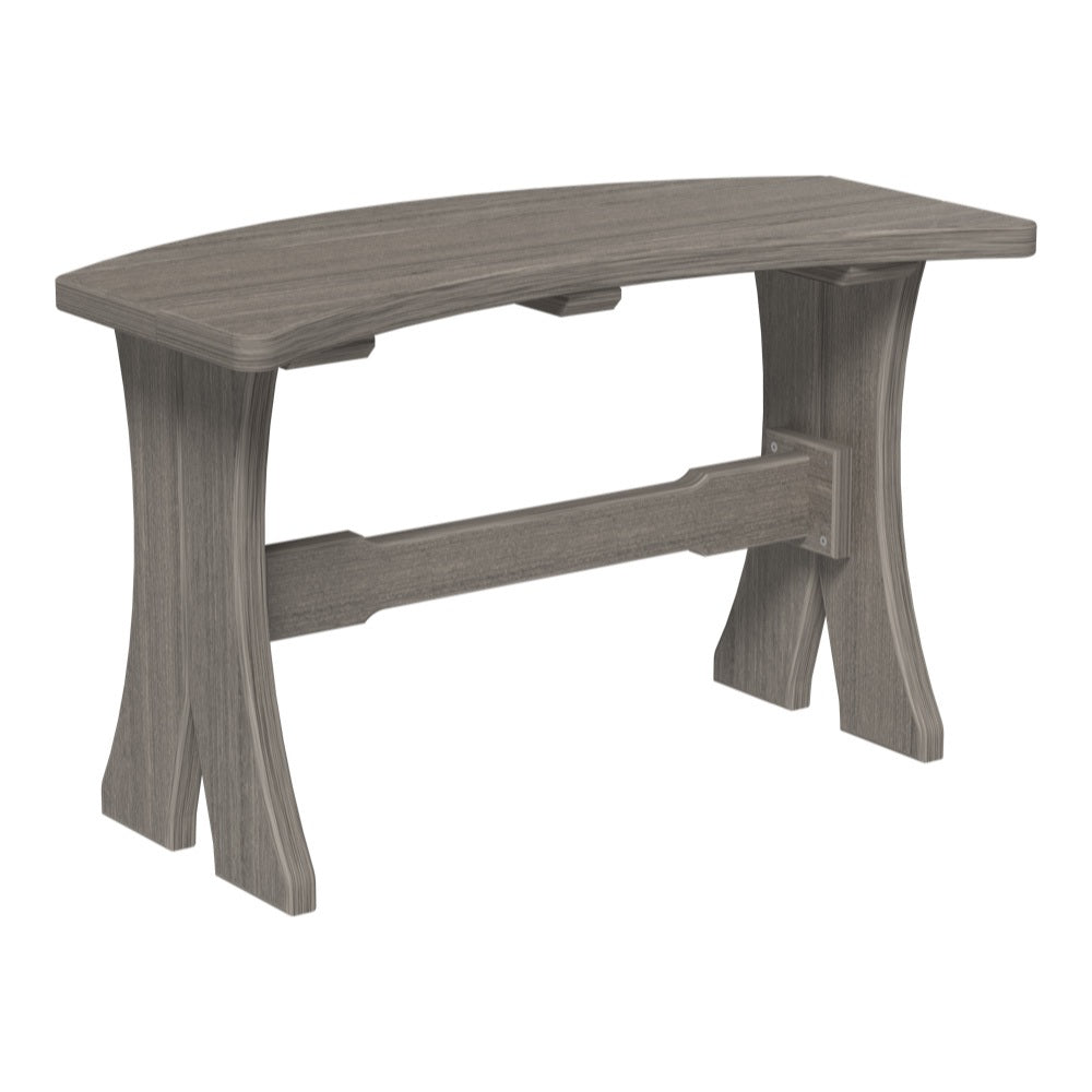 This is the Coastal Gray colored Table Bench on a white background.