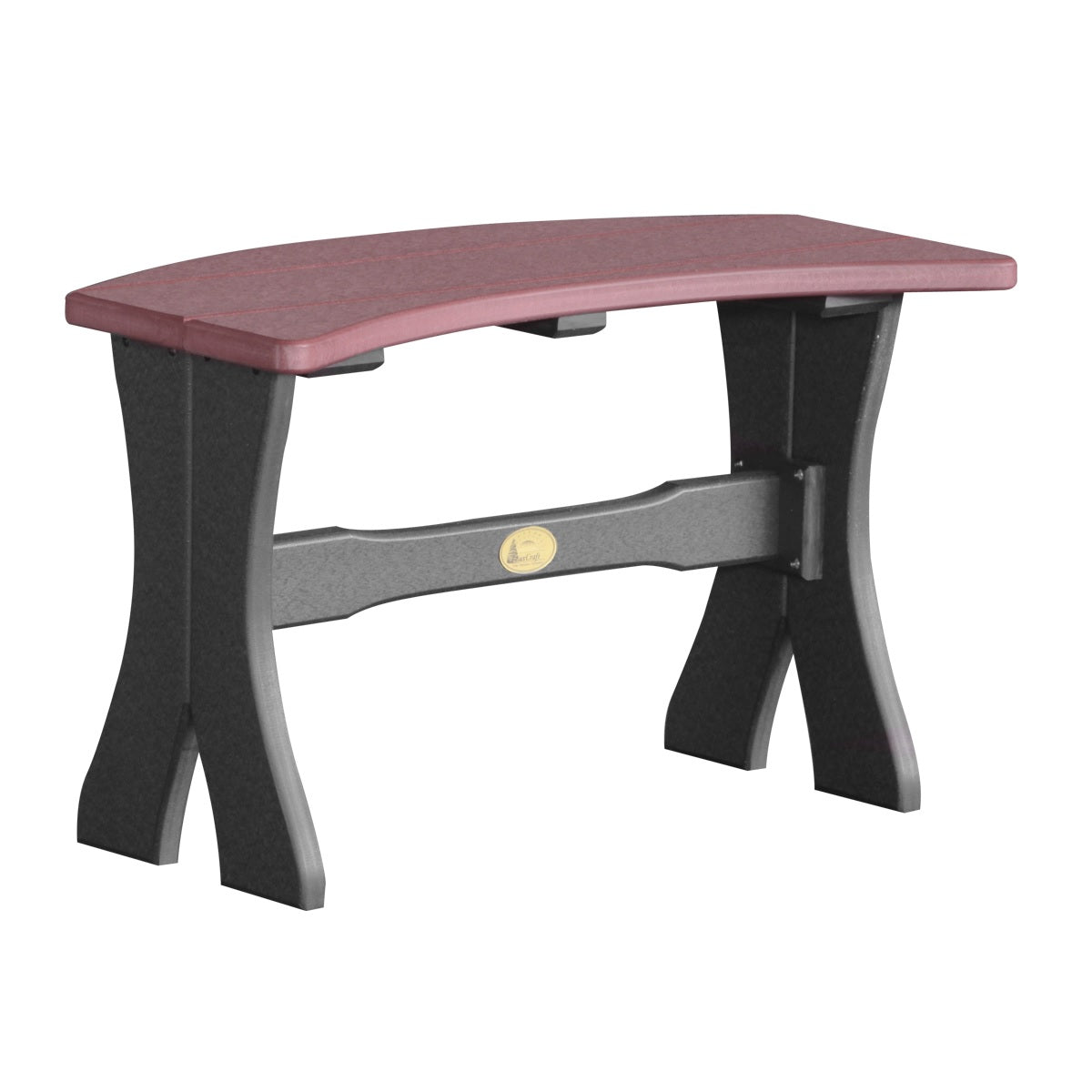 This is the Cherrywood and Black colored Table Bench on a white background.